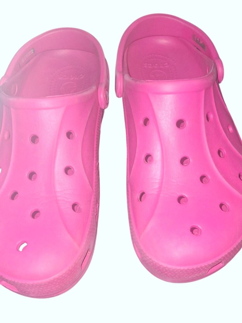 Womens Vibrant Pink Crocs Size W10 Slip-On Comfort Clogs*SH6